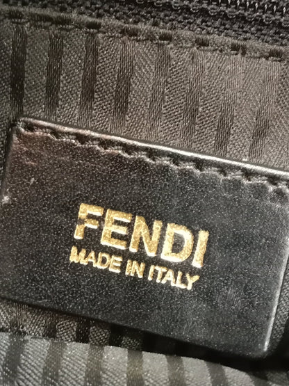 Fendi Mia Flap Bag Leopard Print Shoulder Bag