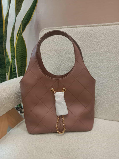 Chanel Hobo Bag in Brown Grained Calfskin