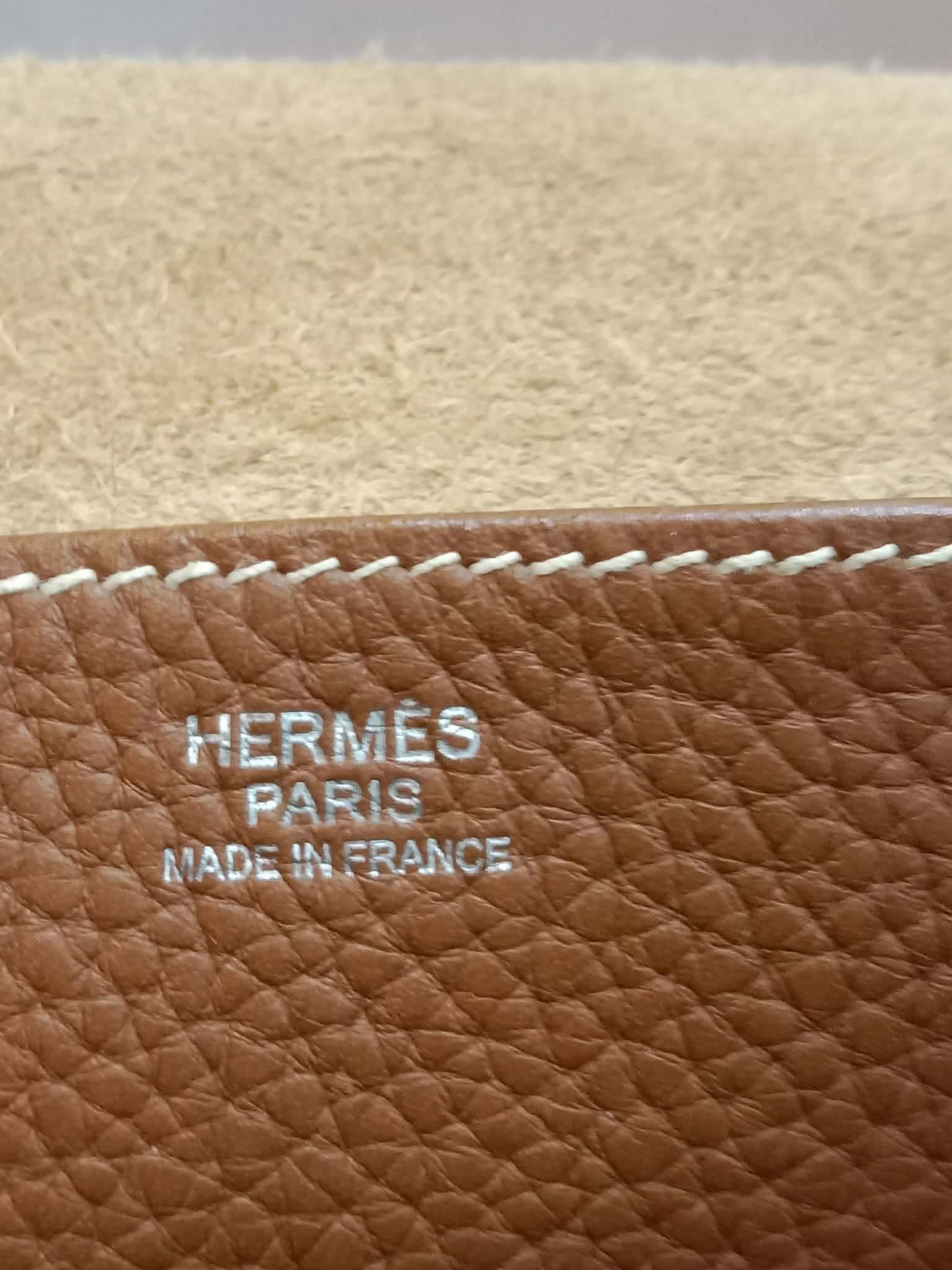 Hermes Halzan 31 Clemence Gold Stamp R 2014