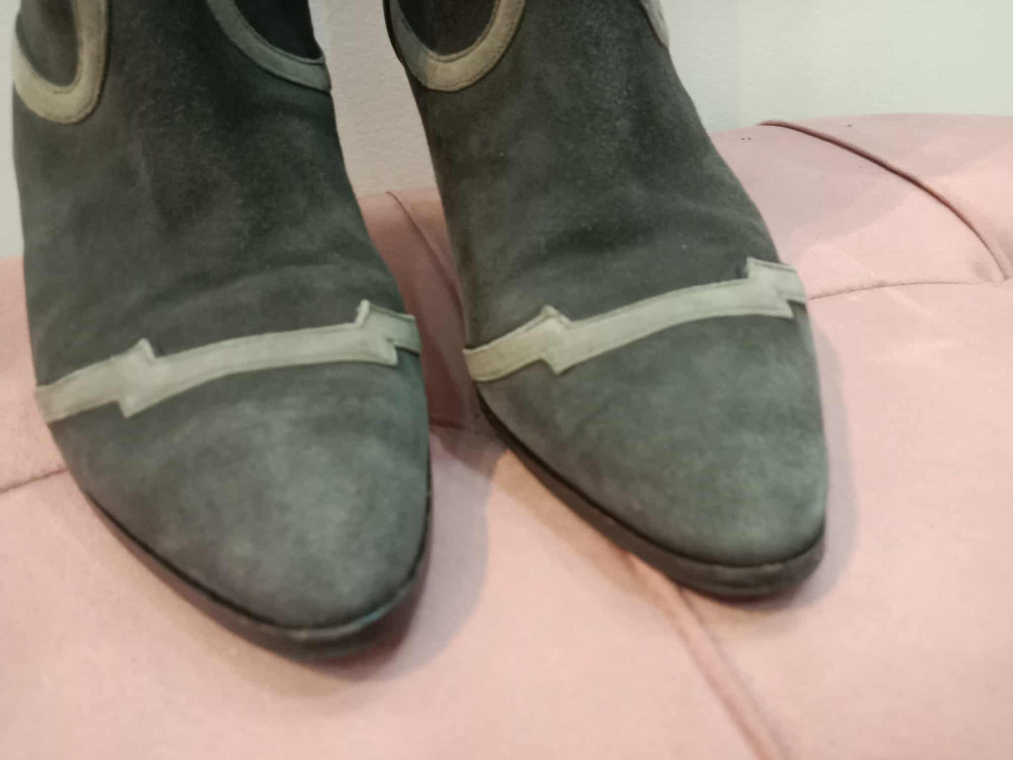 Hermes Knee-High Boots Suede Chocolate Brown Size 37