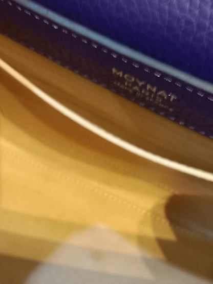Moynat Rejane Purple Leather Bag