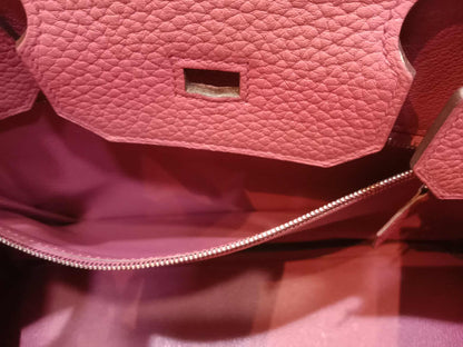 Hermes Birkin 35 Rose Poupre Clemence Stamp T 2015