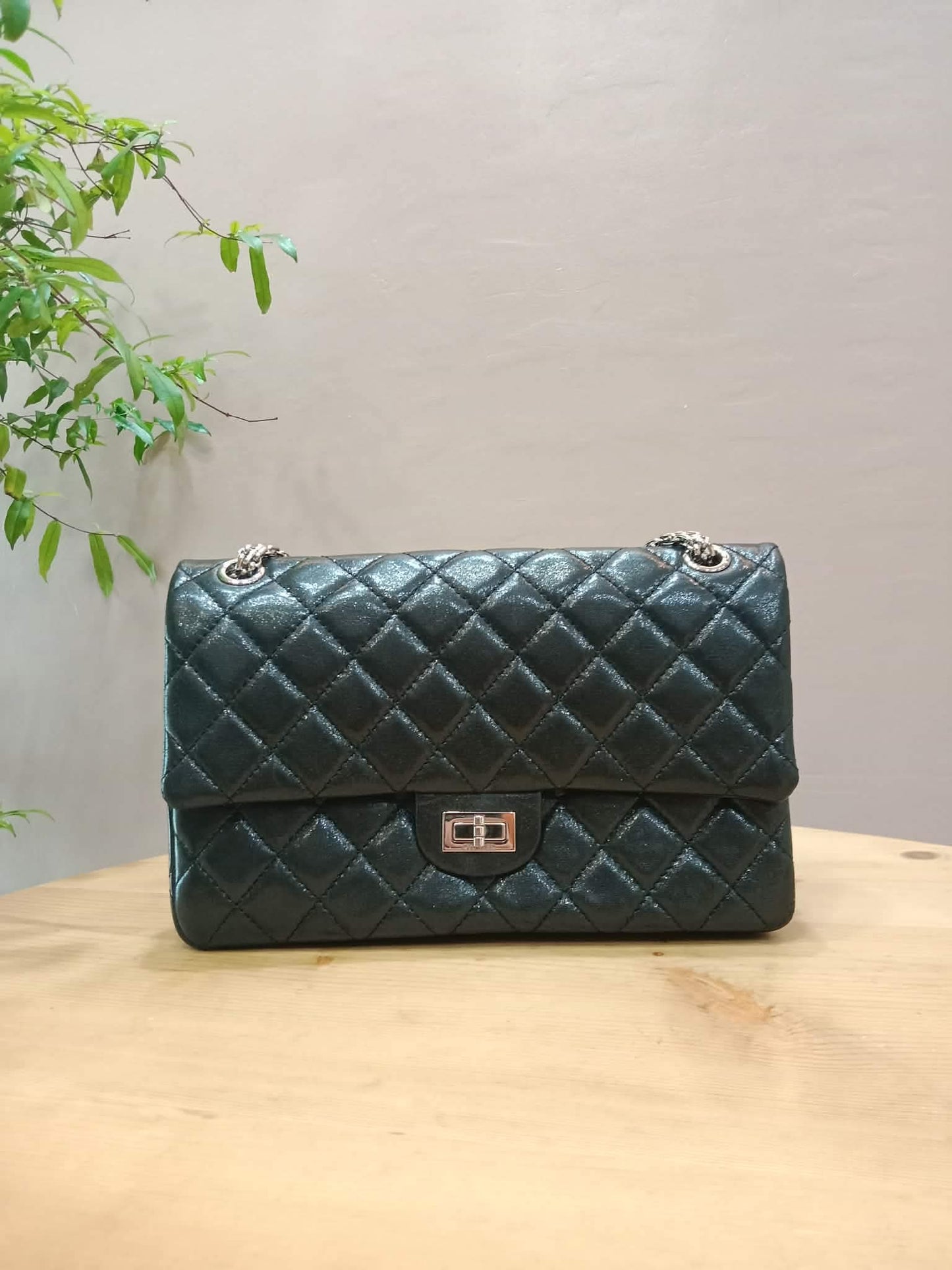 Chanel Reissue Flap Bag Iridescent Aged Calfskin Black Series 12