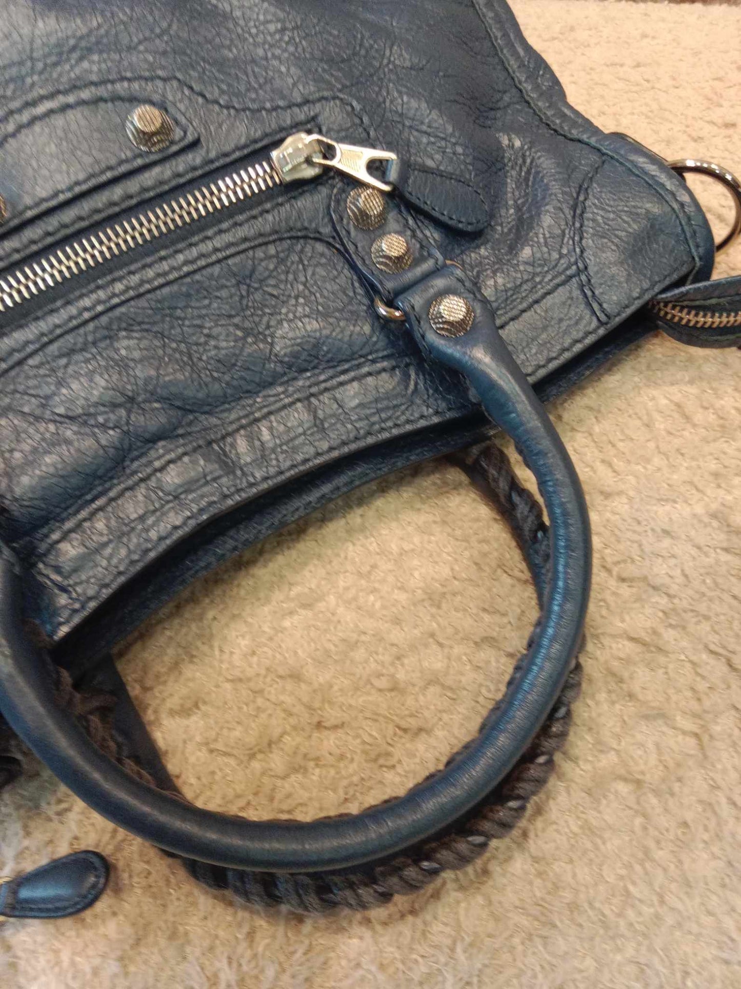 Balenciaga City Bag Medium Dark Blue