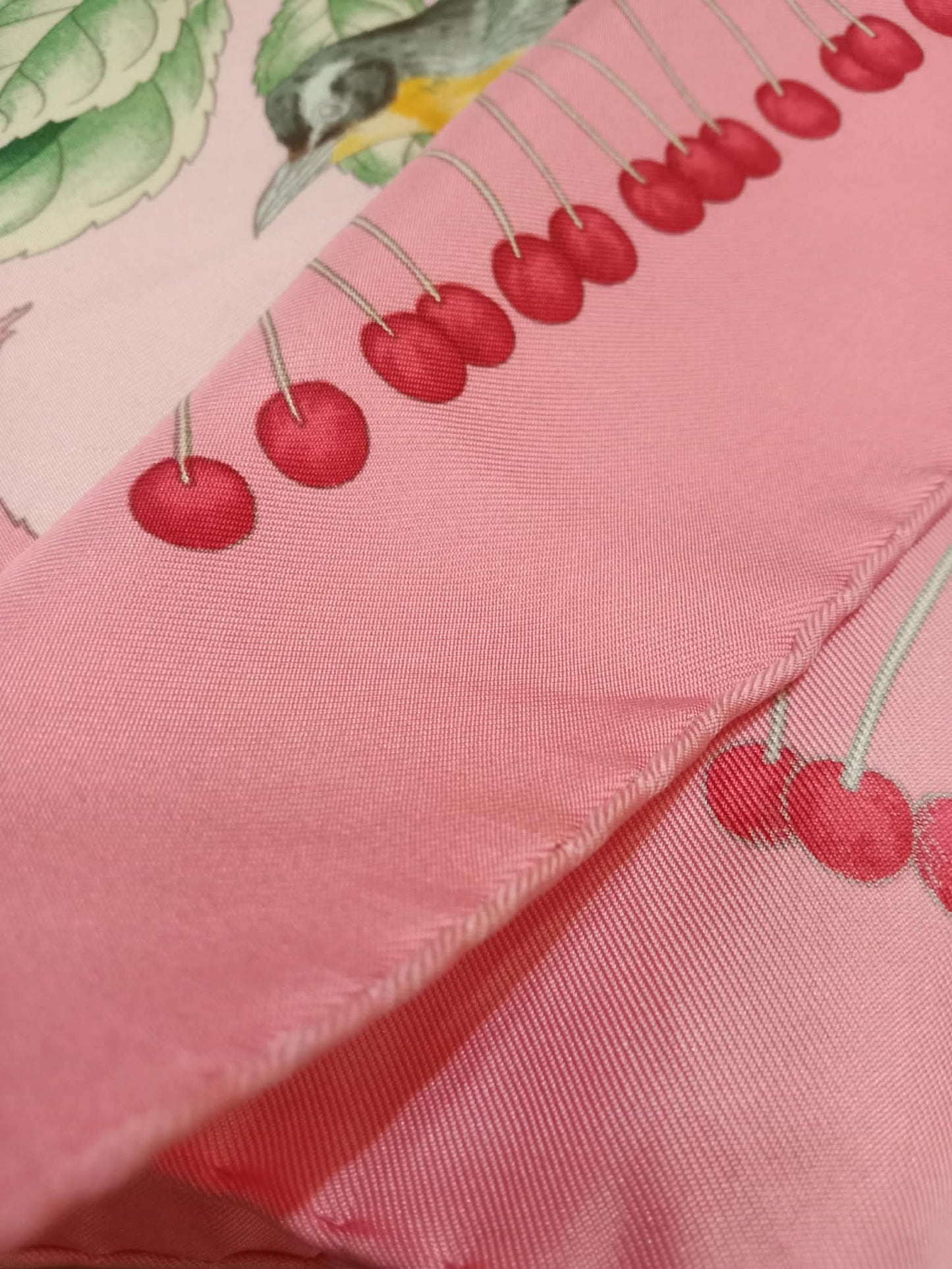 Hermes Les Merises Silk Scarf designed by Antoine de Jacquelot