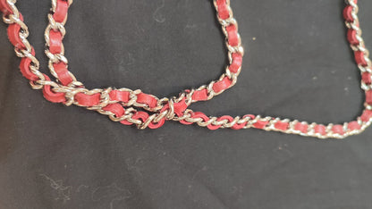 Chanel Wallet on Chain Red Lambskin Series 16