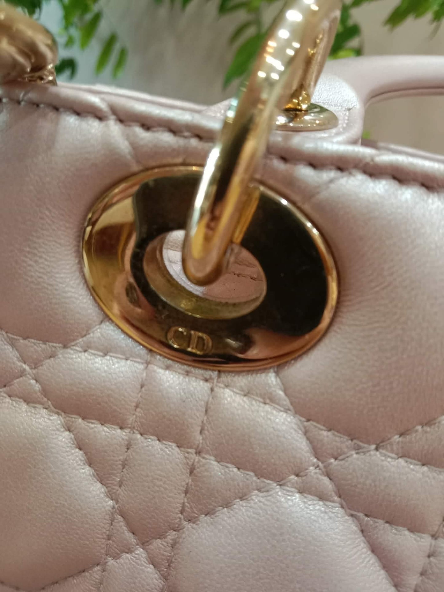 Christian Dior Cannage Lady Dior Powder Pink Medium