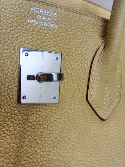 Hermes Birkin 35 Jaune Poussin Togo Stamp M Square 2009