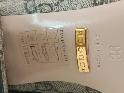 Gucci Blondie GG Supreme ankle Boots GG Medallion Size 26