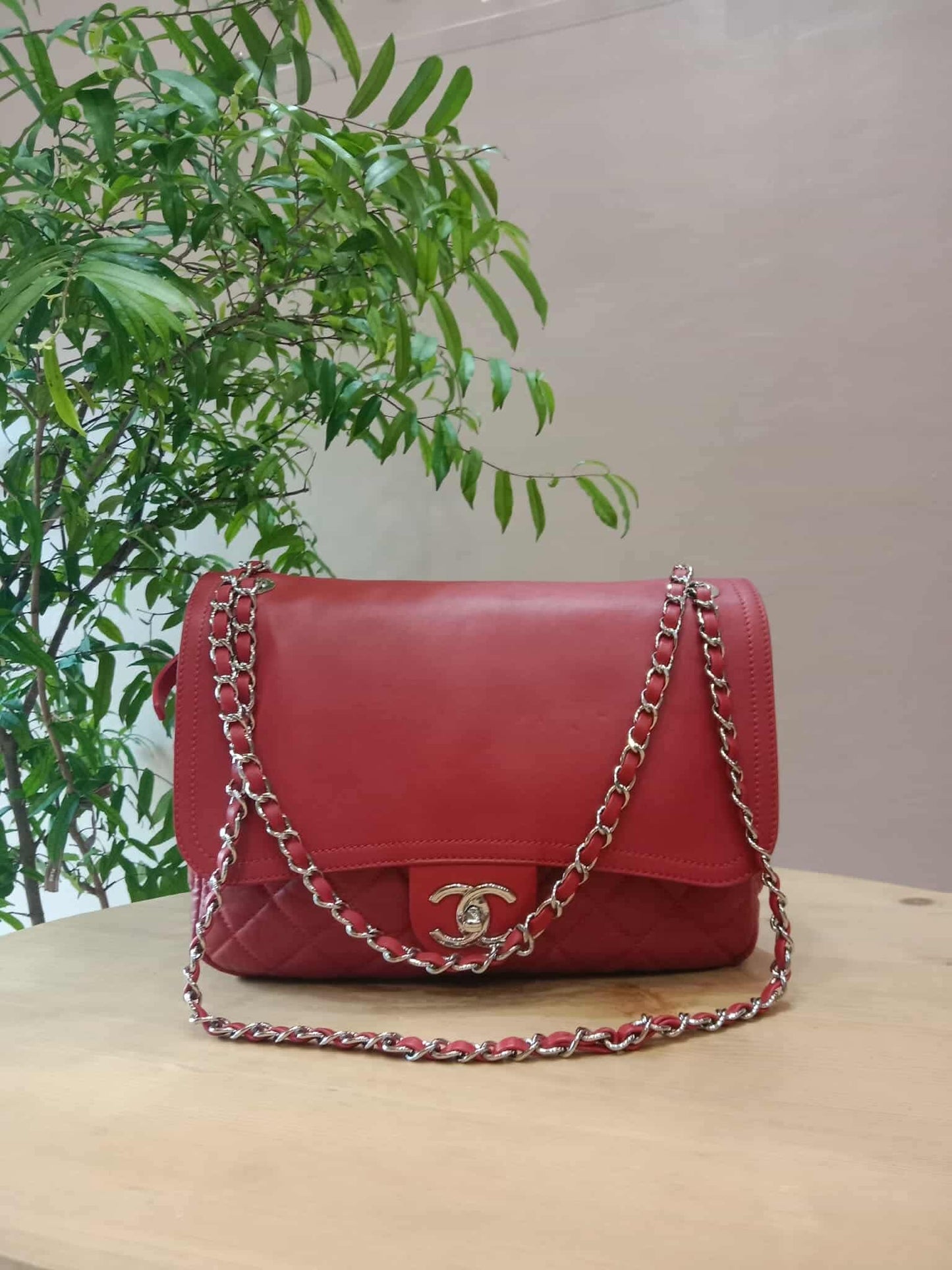 Chanel Mix Flap Messenger Bag Red Series 15