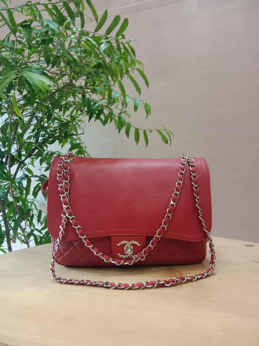 Chanel Mix Flap Messenger Bag Red Series 15