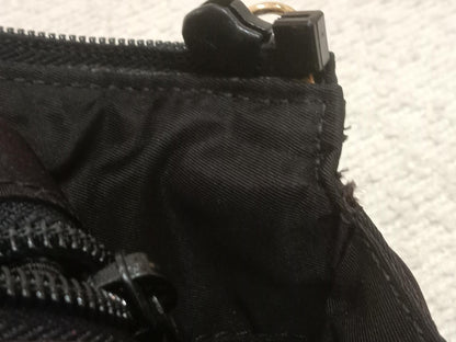 Prada Vintage Tessuto Tote Nylon/Crocodile Embossed Leather Bag