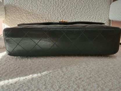 Chanel Quilted Lambskin Paris Double FLap Bag Black Series 2