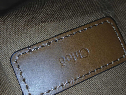 Chloe Sac A Langer Mother's Tote Handbag Canvas/Leather Crimson