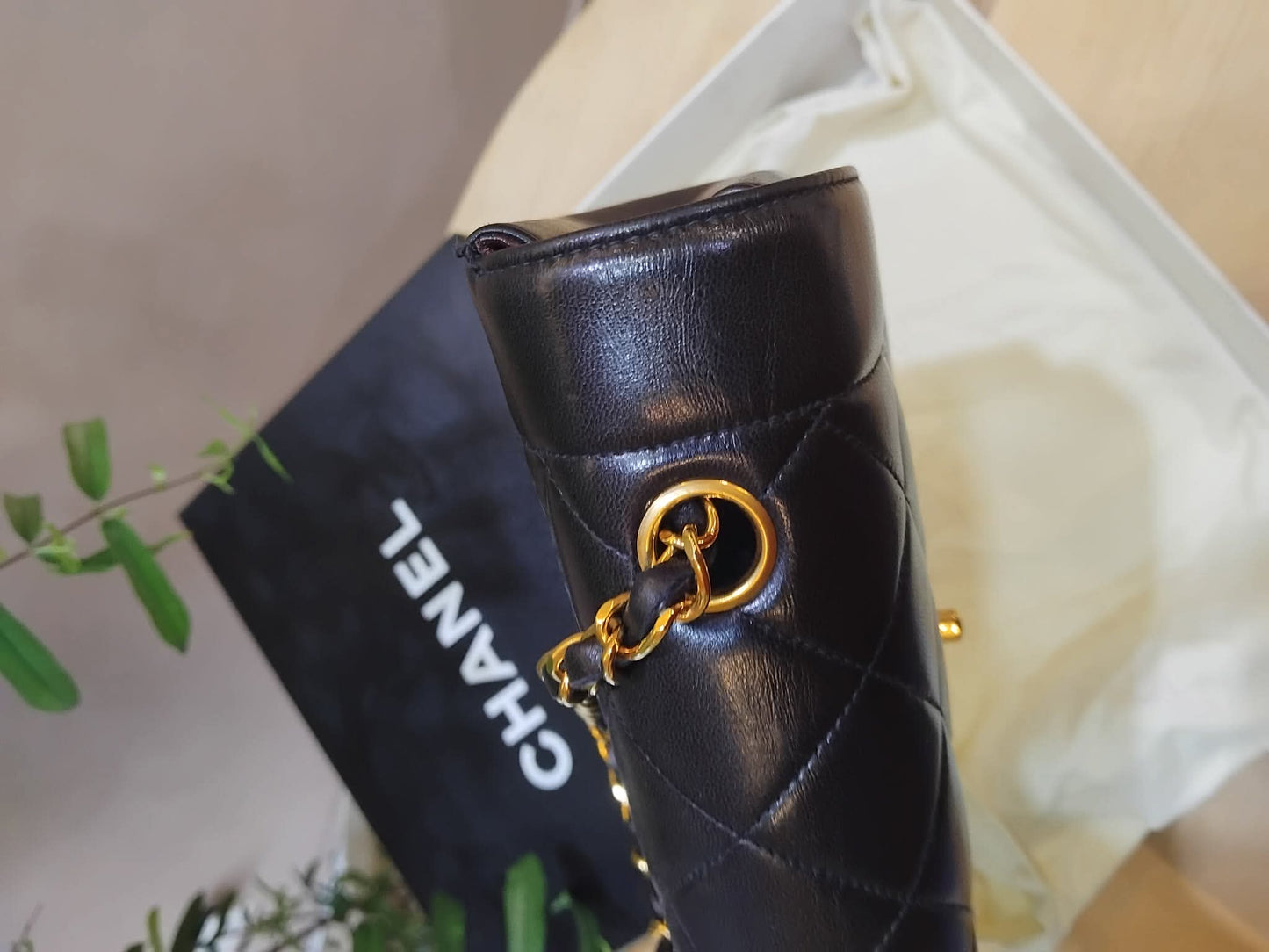 Chanel Diana Flap Bag Lambskin Black Series 3