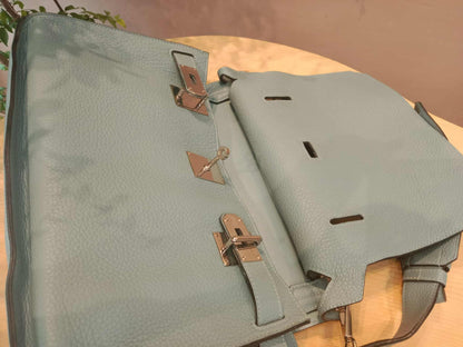 Hermes Jypserie 34 Blue Clemence Stamp M Square 2009