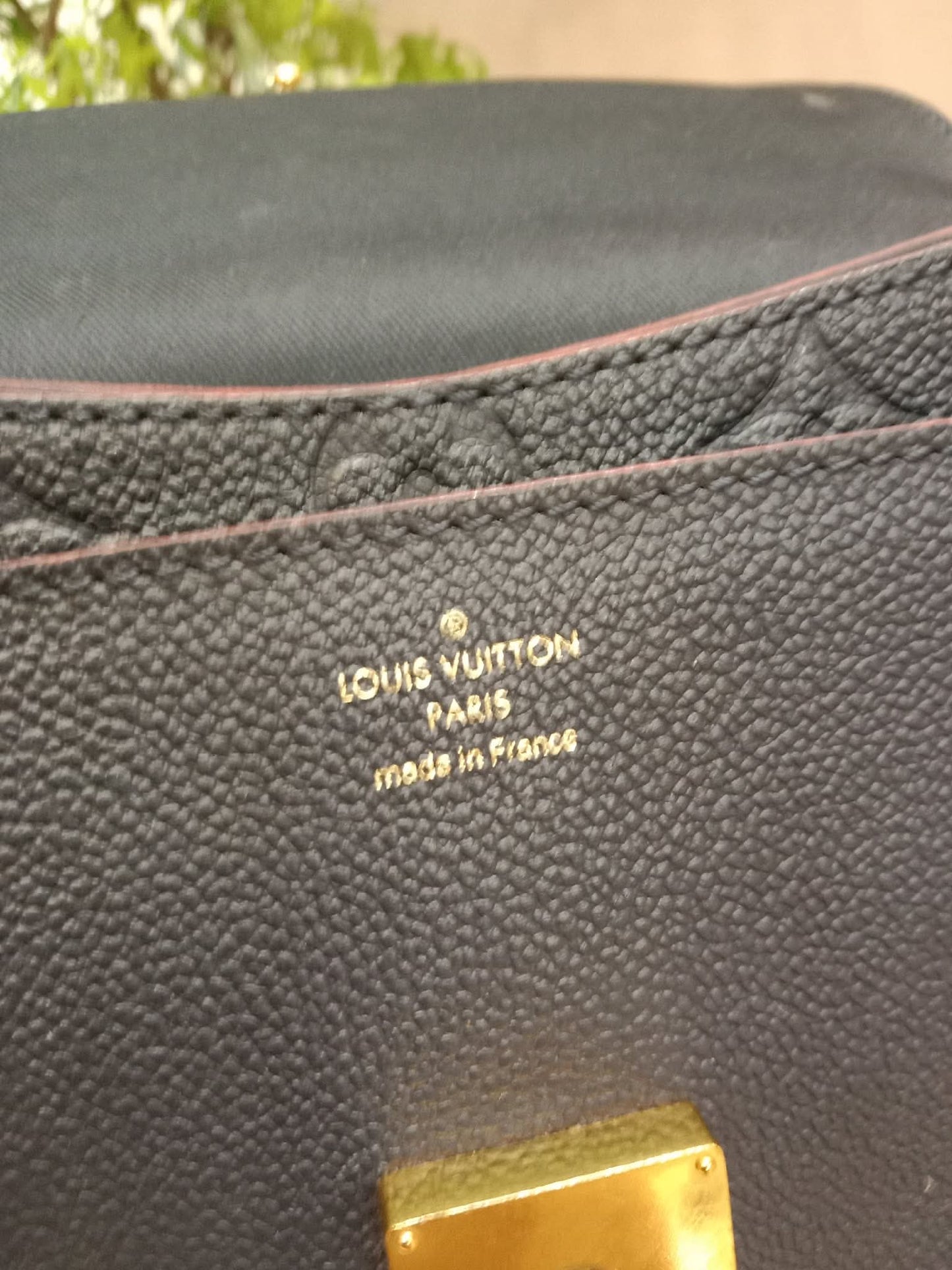 Louis Vuitton Marine/Rouge Monogram Empreinte Leather Blanche BB Bag