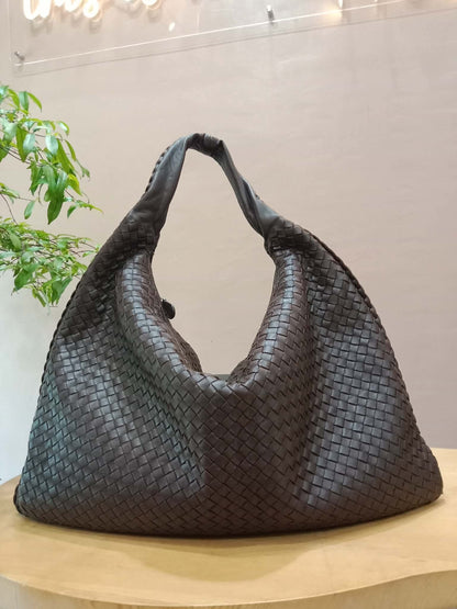Bottega Veneta Intrecciato Espresso Woven Nappa Leather Maxi Bag