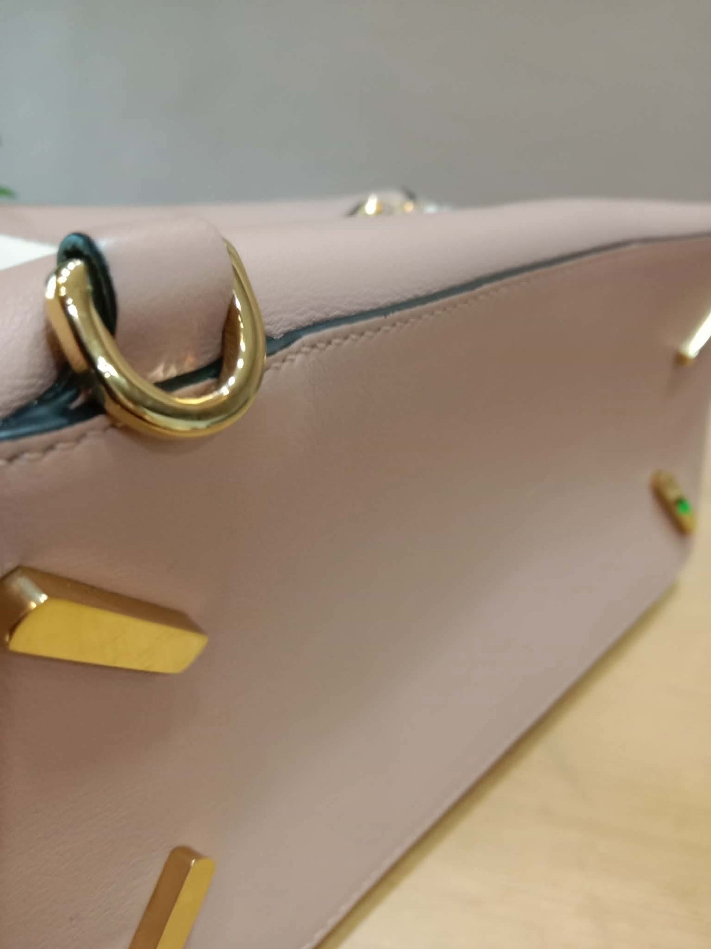 Loewe Suede Puzzle Bag Tricolor Blush Pink Medium