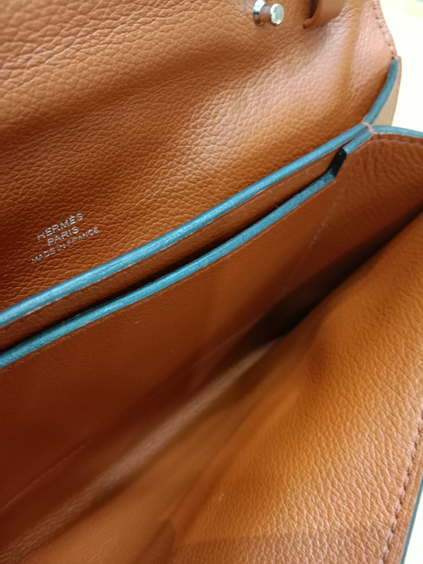 Hermes H Passant Clutch Bicolor Stamp Z 2021