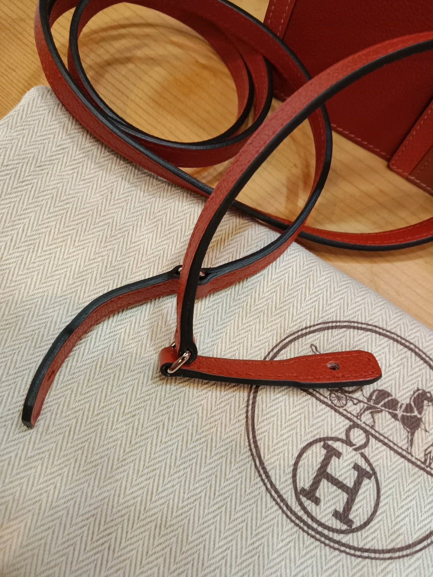 Hermes H Passant Clutch Bicolor Stamp Z 2021