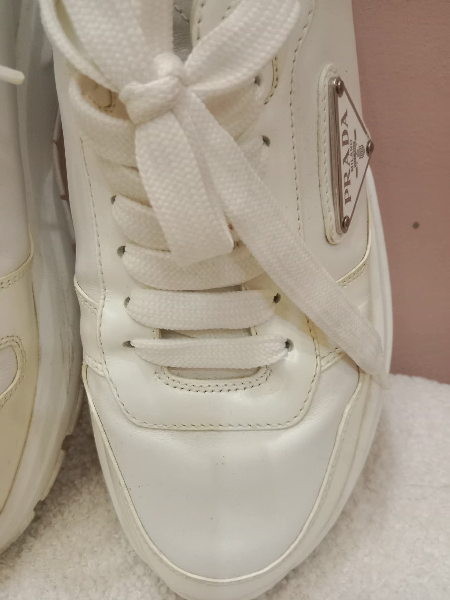 Prada Prax 01 Sneakers White Size 37.5