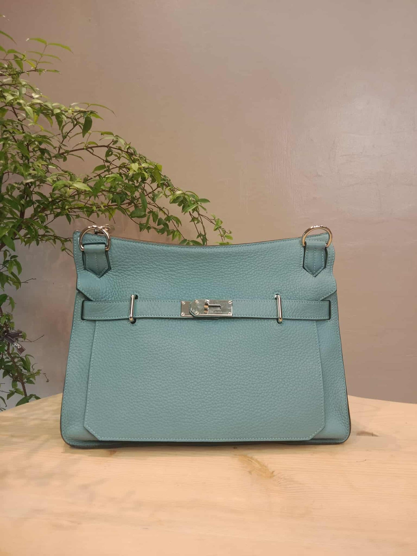 Hermes Jypserie 34 Blue Clemence Stamp M Square 2009