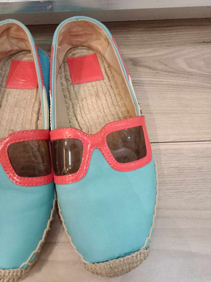 Tory Burch Sunny Flat Espadrilles Size 6