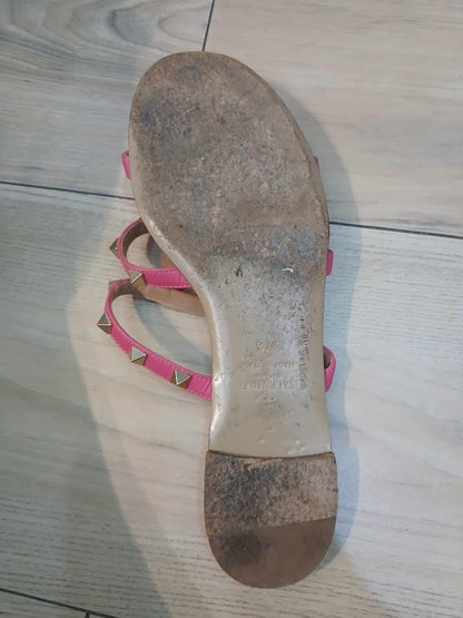 Valentino Garavani Rockstud Sandals Pink Size 37 1/2