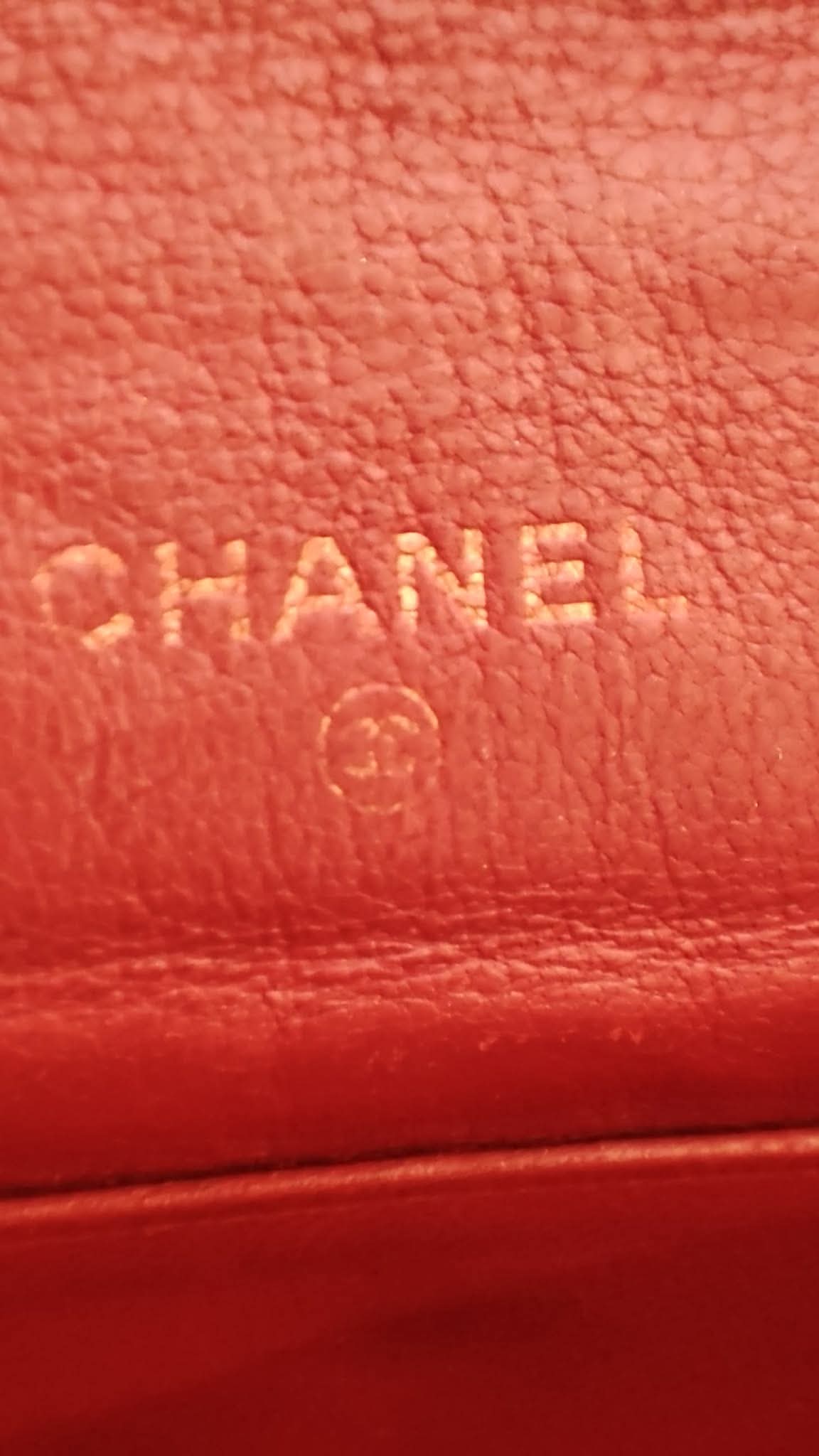 Chanel Vintage Envelope Wallet Red Lambskin Series 3