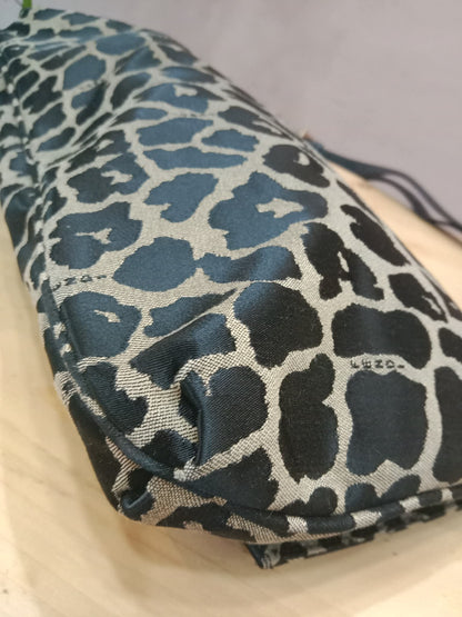 Fendi Mia Flap Bag Leopard Print Shoulder Bag