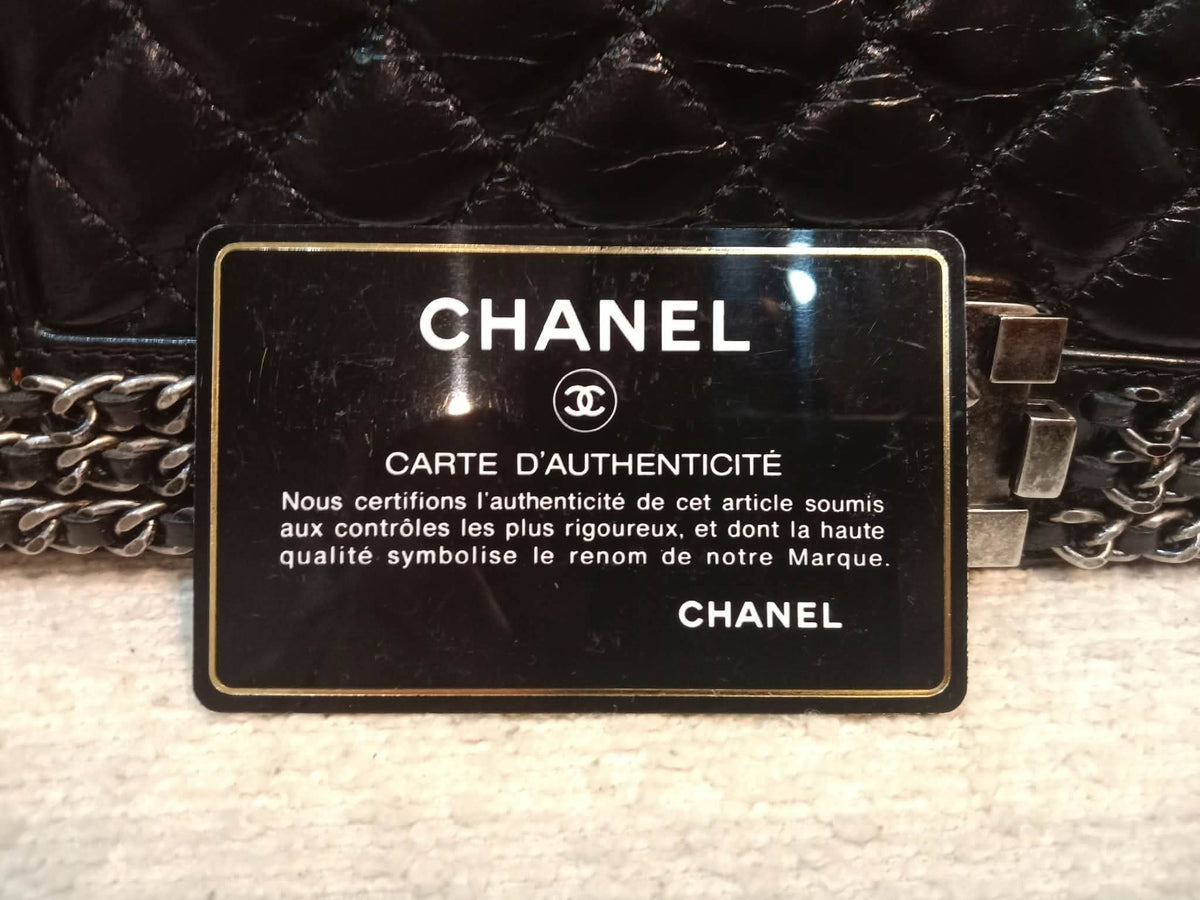 Chanel Boy Flap Chain Trim Calfskin Black Series 20