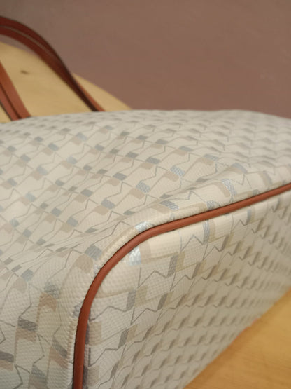 Moynat Paris Oh! Tote Ruban Monogram Canvas Beige