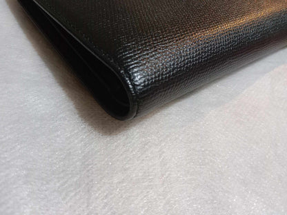 Chanel Black Leather Bifold Long Wallet Series 10