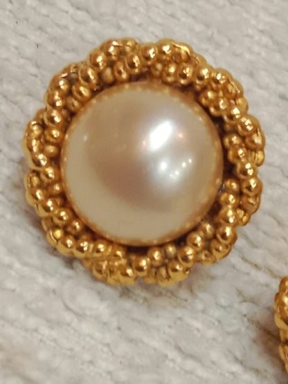 Chanel Vintage Gold-Tone Earrings 94P Collection