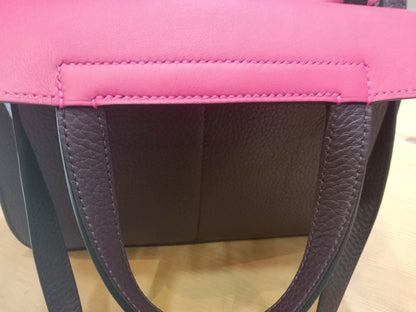 Hermes Halzan 25 Clemence Rouge/Framboise Stamp Z 2021