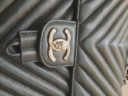 Chane Urban Spirit Backpack Chevron Lambskin Black Series 22