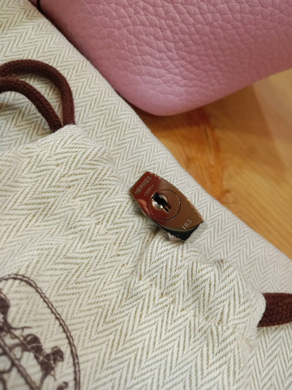 Hermes Picotin Lock 18 Rose Sakura Clemence Stamp Z 2021