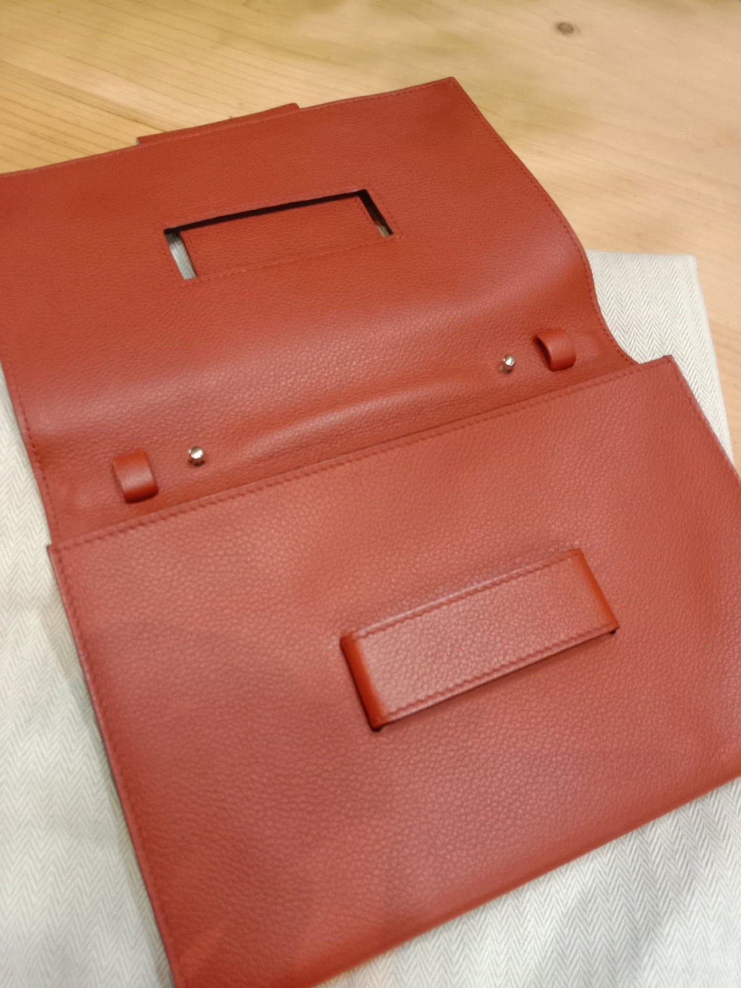 Hermes H Passant Clutch Bicolor Stamp Z 2021
