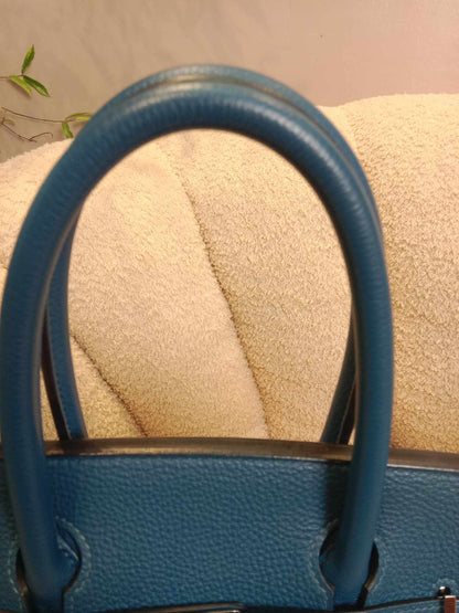 Hermes Birkin 30 Bleu De Galice Togo Stamp C 2018