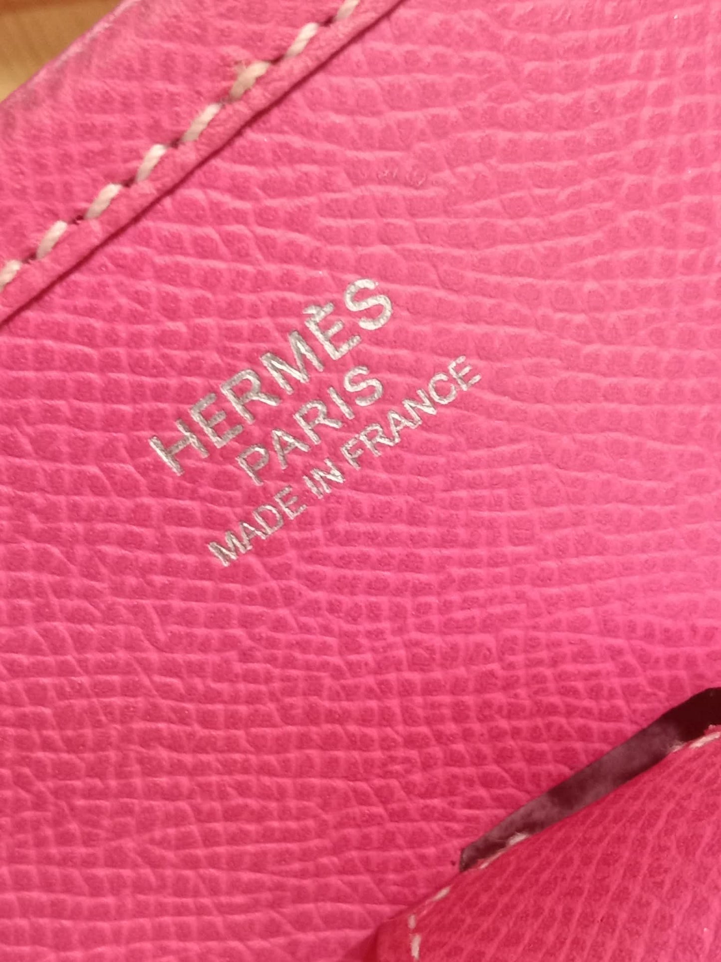 Hermes Evelyne Pink Epsom PM Stamp O Square 2011