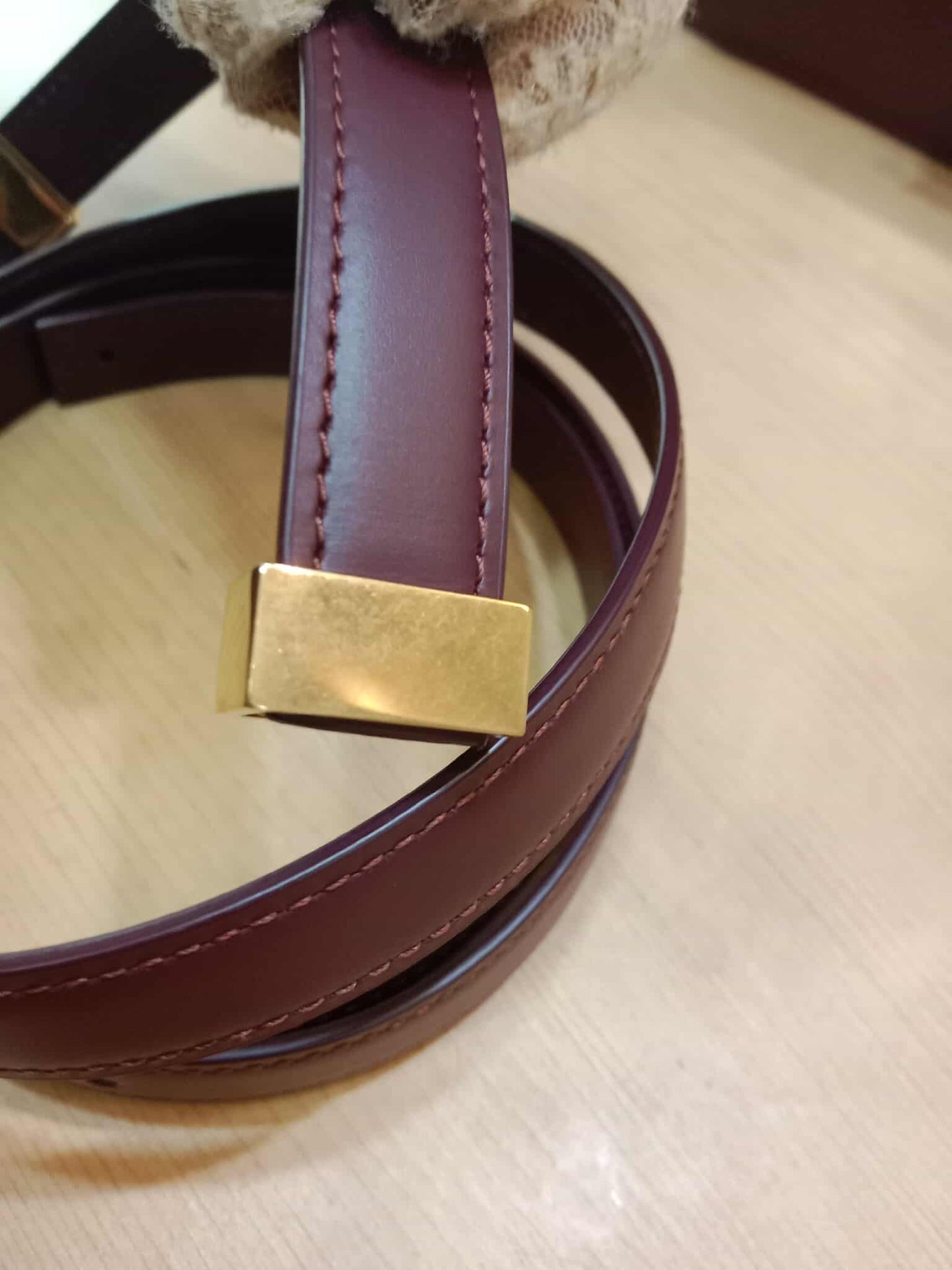 Celine Medium Classic Box Bag In Burgundy Calfskin Leather