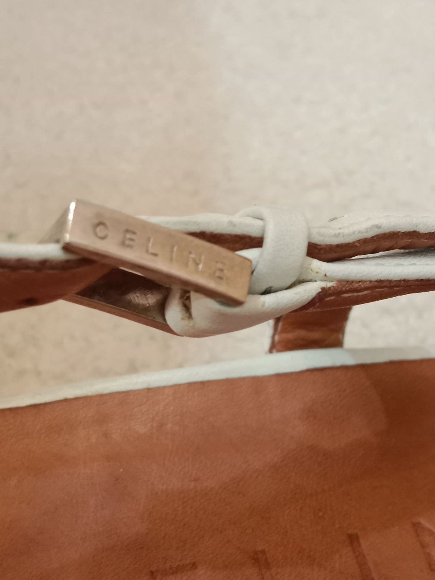 Celine Leather Slingback Loafers Classic Square-Toe Design White Size 37.5