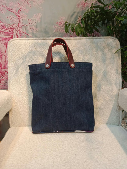 Hermes Petit H Denim Tote