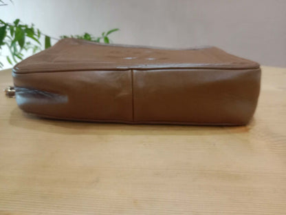 Chanel Vintage Camera Bag Lambskin Brown Series 0