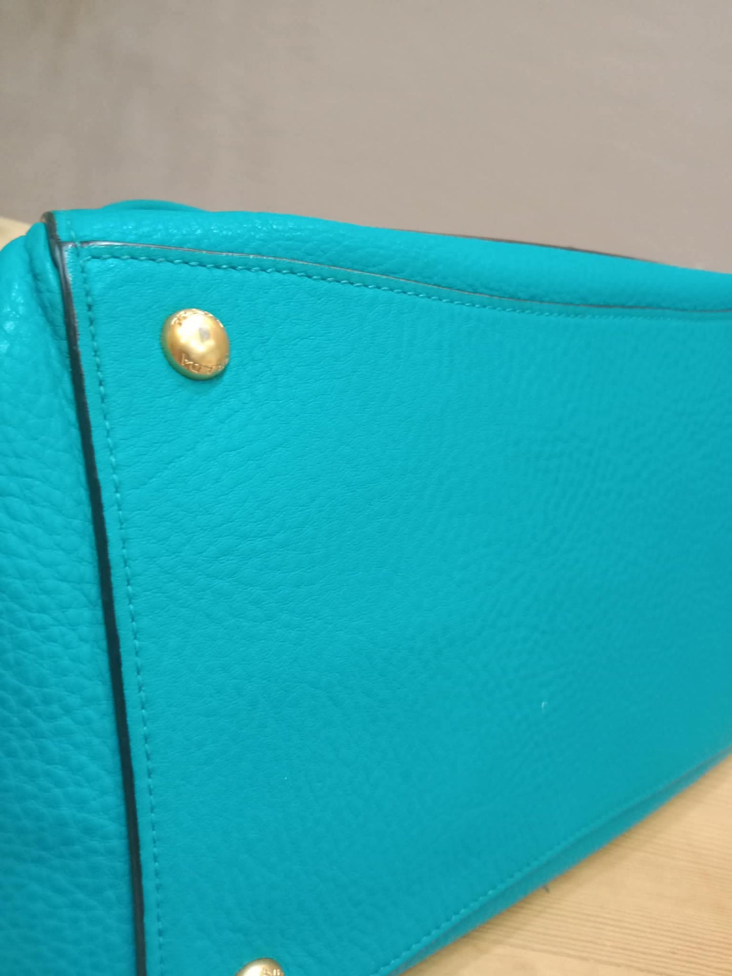 Prada Vitello Daino Turquoise Bag