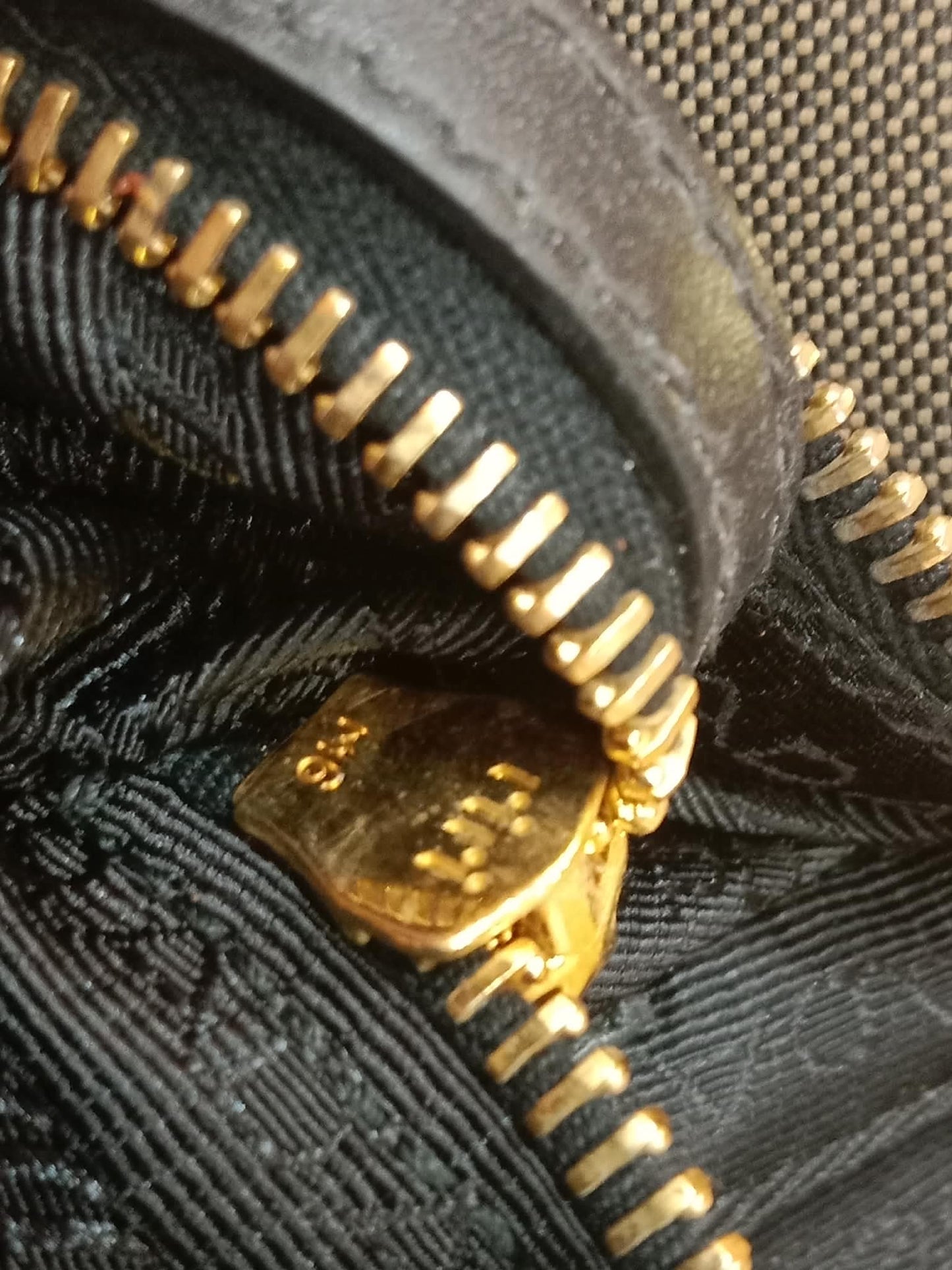 Prada Logo Jacquard Tote Corda Bruciato