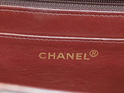 Chanel Matelasse Lambskin Double Turn Lock Vintage Mini Briefcase Series 1