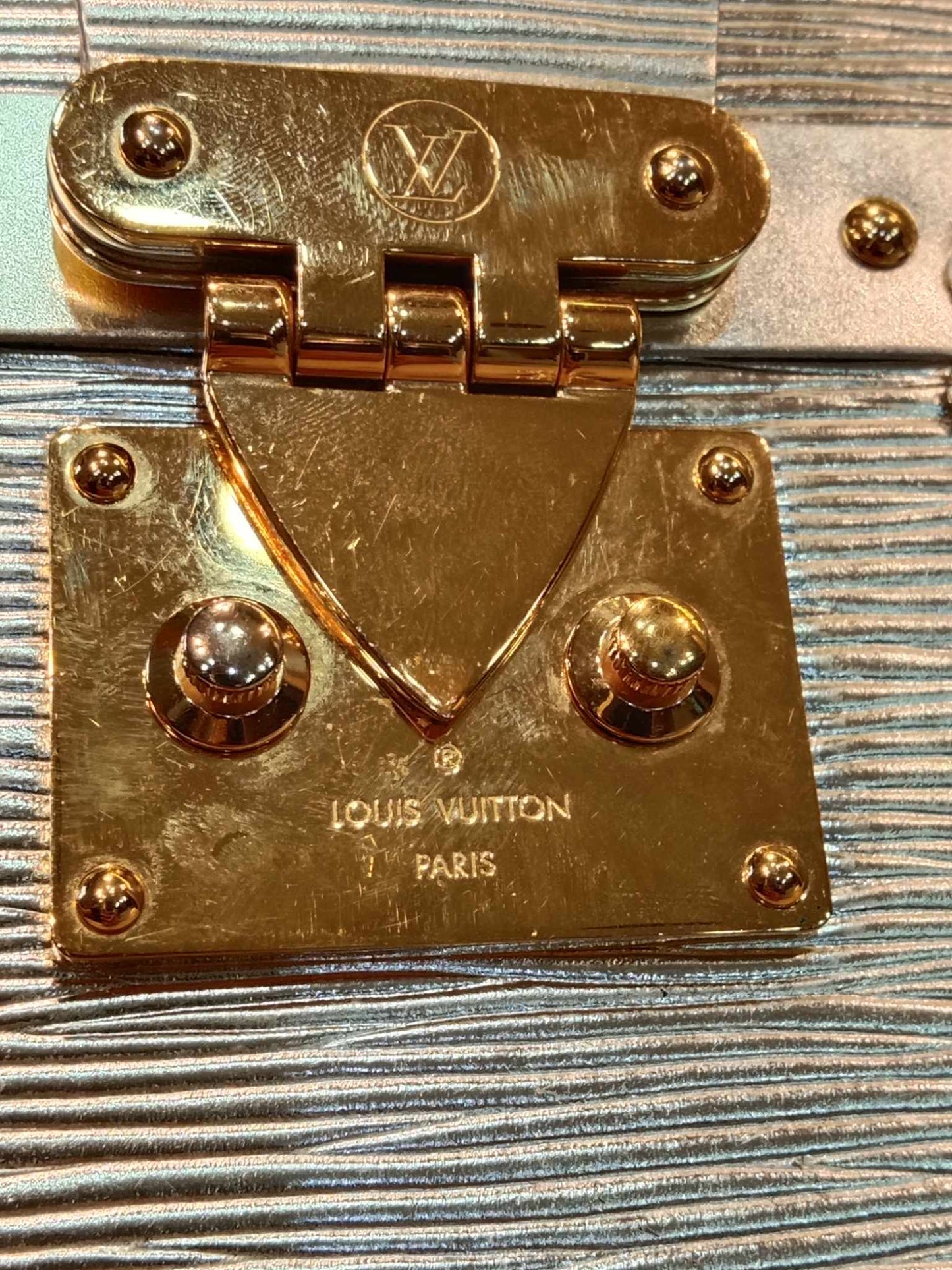 Louis Vuitton Petite Malle Metallic Silver/Gold Epi Leather