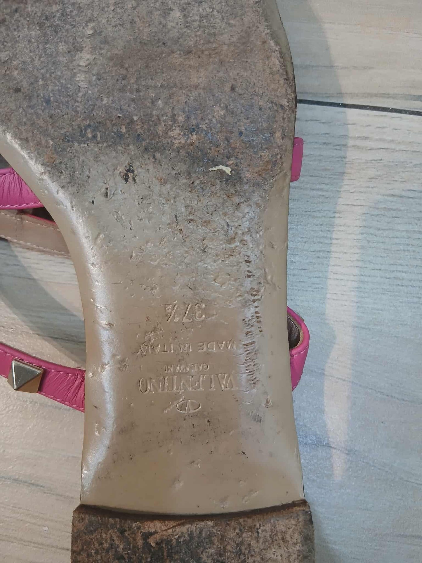 Valentino Garavani Rockstud Sandals Pink Size 37 1/2